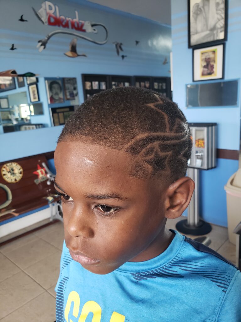 Bald Fade with Star design