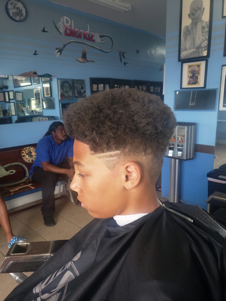 AFTER (Blend Cut with high top & design)