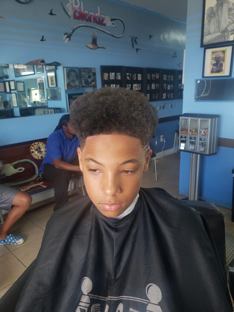 AFTER (Blend Cut with high top & design)