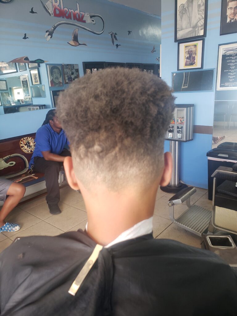 AFTER (Blend Cut with high top & design)